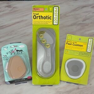 PROFOOT Orthotic and Foot Cushion Set & Fab Feet Ball of Foot Cushions New